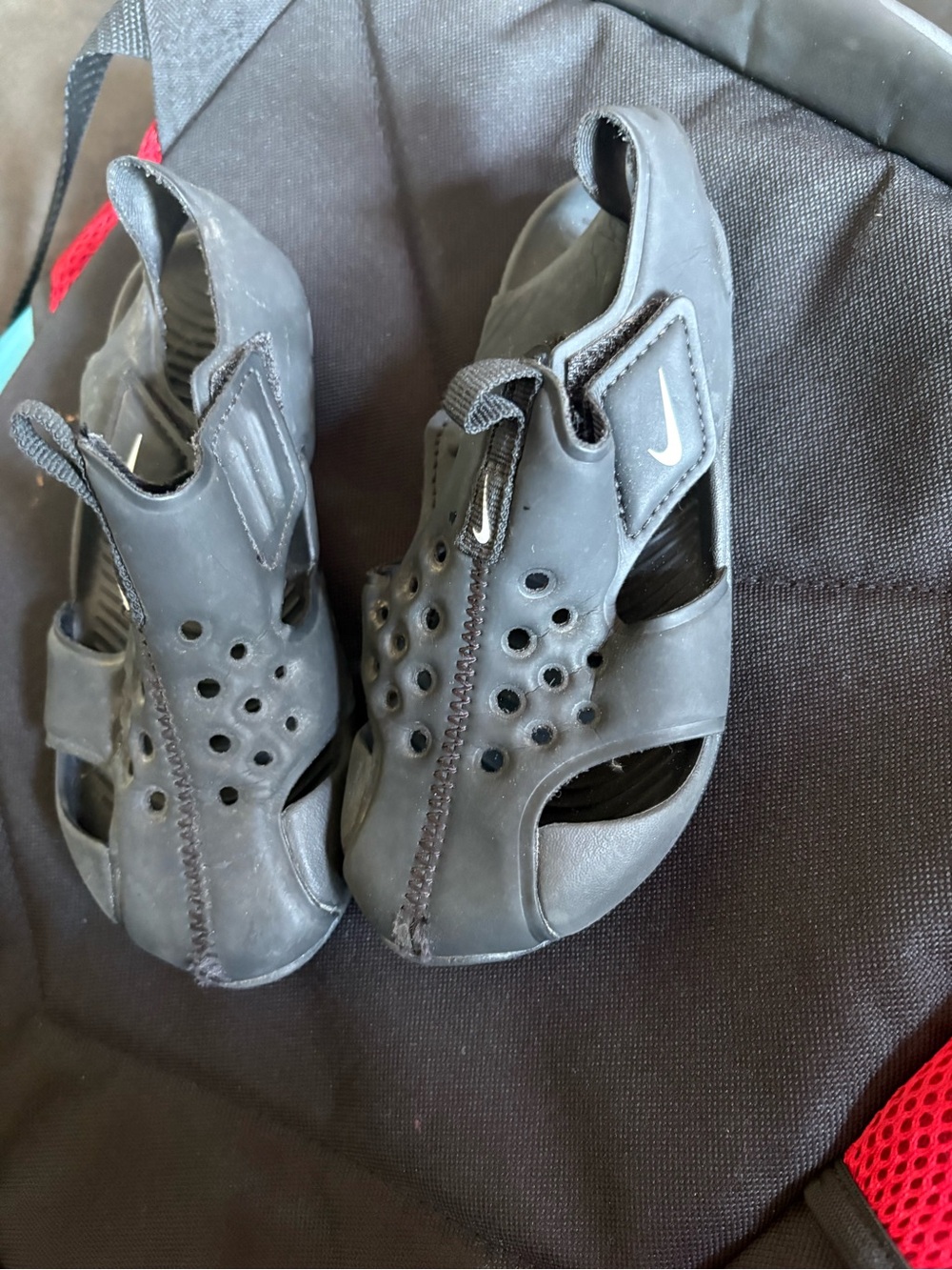 Nike Kids Black Open-Toe Water Sandals